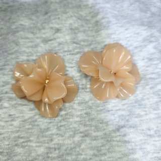 Pendientes Flores Resina Rosas