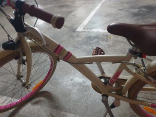 Bicicleta niña BTWIN color beige