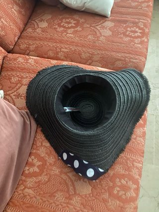 Sombrero negro de ala ancha