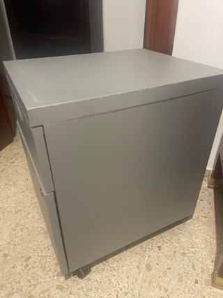 Cajonera metálica gris 2 cajones