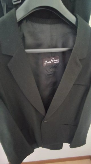 Traje de Novio Negro Juan Deus