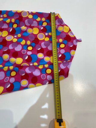 231 Falda flamenca lunares rosa y azul