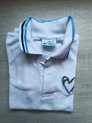 Polo blanco Amor de Dios talla 6