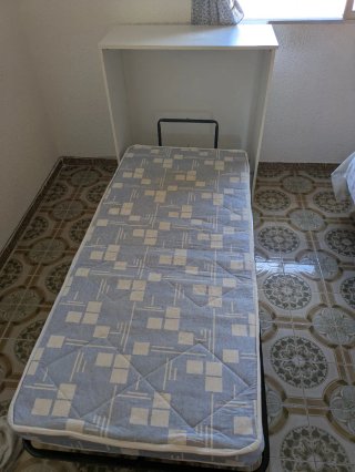 Cama Plegable Metal y Madera