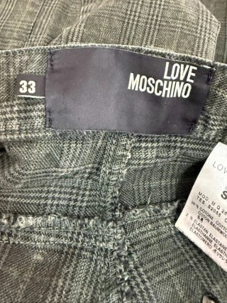 Love Moschino Pantalone Uomo W33\IT47 Verde Quadri