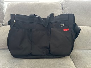 Bolsa Skip Hop Negra Carro Gemelar