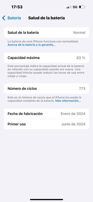 iPhone 15 Negro 128GB