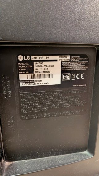SMART TV LG 28MT49S-PZ HDMI MANDO PILAS INCLUIDAS