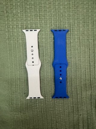 Correa Apple Watch No Original Azul y Beige
