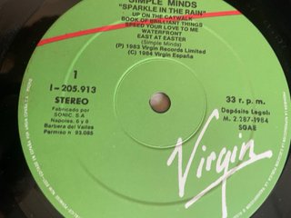 Lote Vinili Simple Minds Anni '80