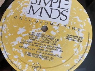 Lote Vinili Simple Minds Anni '80