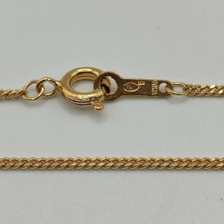 00747 CADENA BARBADA DE ORO DE 18K - 50 CM
