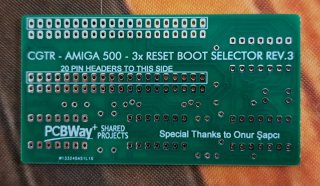 PCB selector de disquetera Amiga 500
