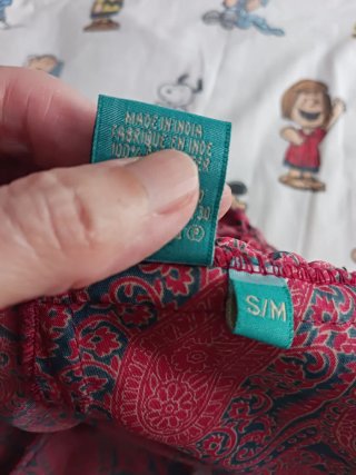 Falda pantalón seda India vintage larga