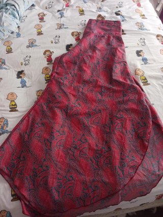 Falda pantalón seda India vintage larga
