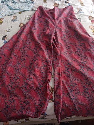 Falda pantalón seda India vintage larga