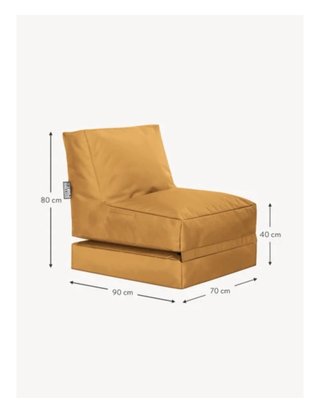 Puff sillon-tumbona Sitting Point Amarillo