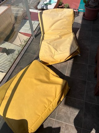 Puff sillon-tumbona Sitting Point Amarillo