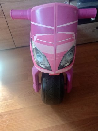 Moto correpasillos Juguettos rosa