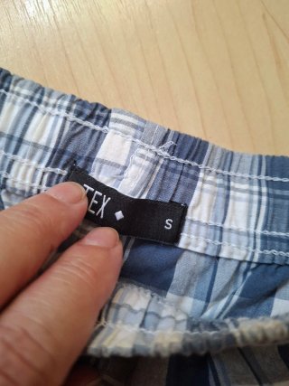 Pantalón corto pijama cuadros talla S