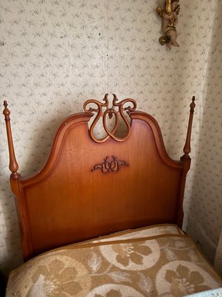 2 Cabeceros de madera antiguos de 90
