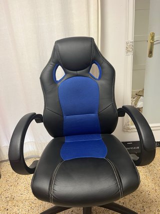 Silla Gamer Negra y Azul