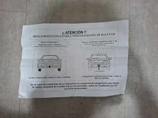 Enganche bola para remolque.