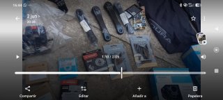 Lote de material de ciclismo.