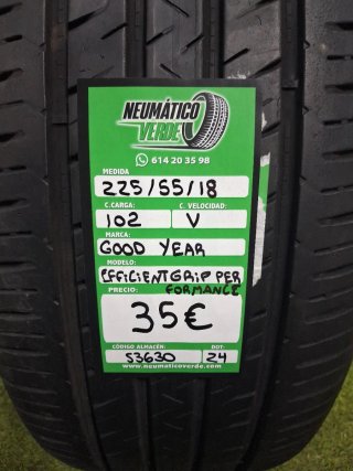 225 55 18 102V GOODYEAR EFFICIENT GRIP PERFORMANCE