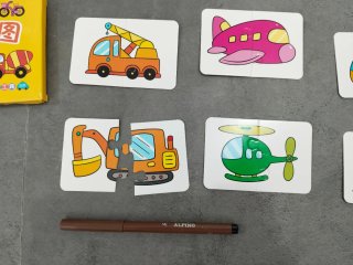 Tarjetas-Puzzle Vehículos