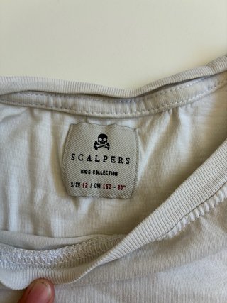 Camiseta Scalpers básica blanca