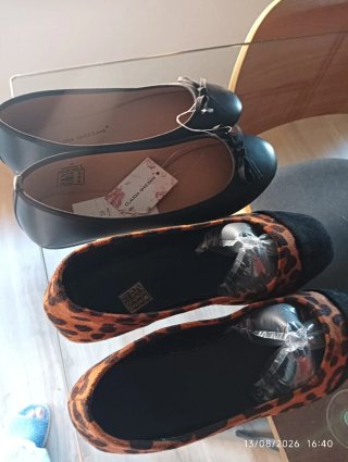 Zapatos planos 2 pares CLAUDIA GHIzzANI talla 38
