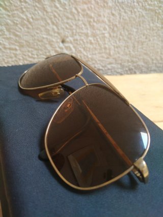 Gafas Metzler Vintage 80s Marrón/Dorado