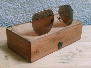 Gafas Metzler Vintage 80s Marrón/Dorado