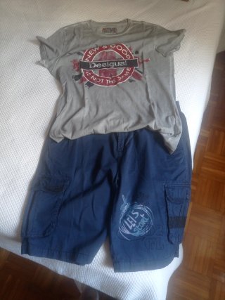 Conjunto Desigual chico camiseta y bermuda