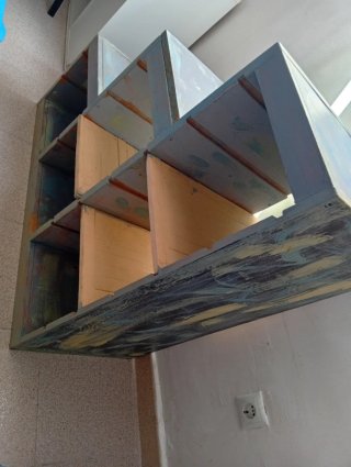 Mueble Escalera Madera Multicolor