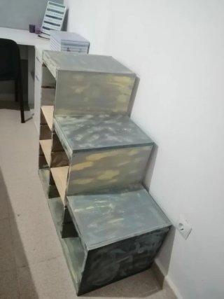 Mueble Escalera Madera Multicolor