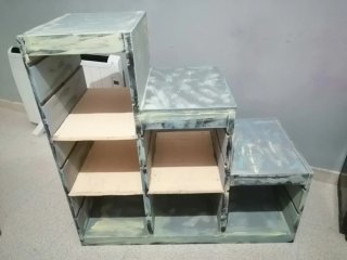 Mueble Escalera Madera Multicolor