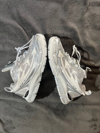 Zapatillas Off-White Be Right Back Plateadas  T42