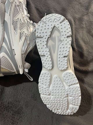 Zapatillas Off-White Be Right Back Plateadas  T42