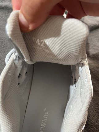 Zapatillas Off-White Be Right Back Plateadas  T42