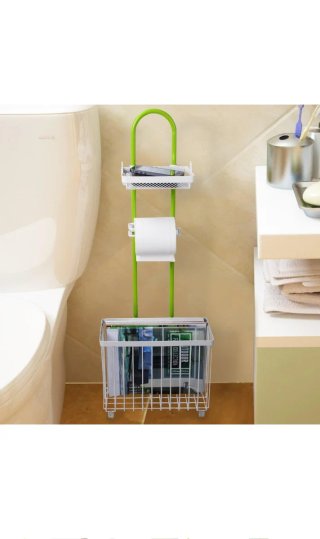 Mueble baño Lifewit verde y blanco