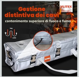 Custodia ignifuga per batteria e-bike XL