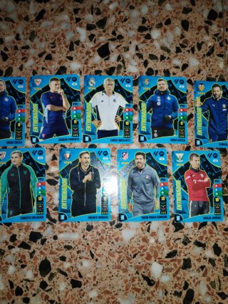 Cartas de fútbol (entrenadores)