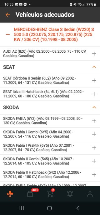 Rótula Suspensión Grupo VAG audi seat vw skoda