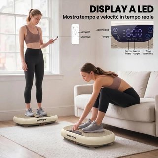 Plataforma Vibratoria 3 Programas LED Fitness