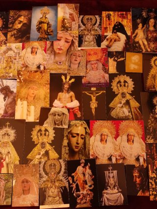 Lote estampitas cofrades Semana Santa