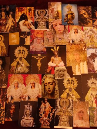 Lote estampitas cofrades Semana Santa