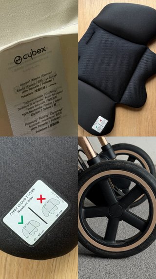 Cybex Mios Silla + Capazo + Huevito Negro