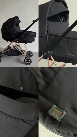 Cybex Mios Silla + Capazo + Huevito Negro